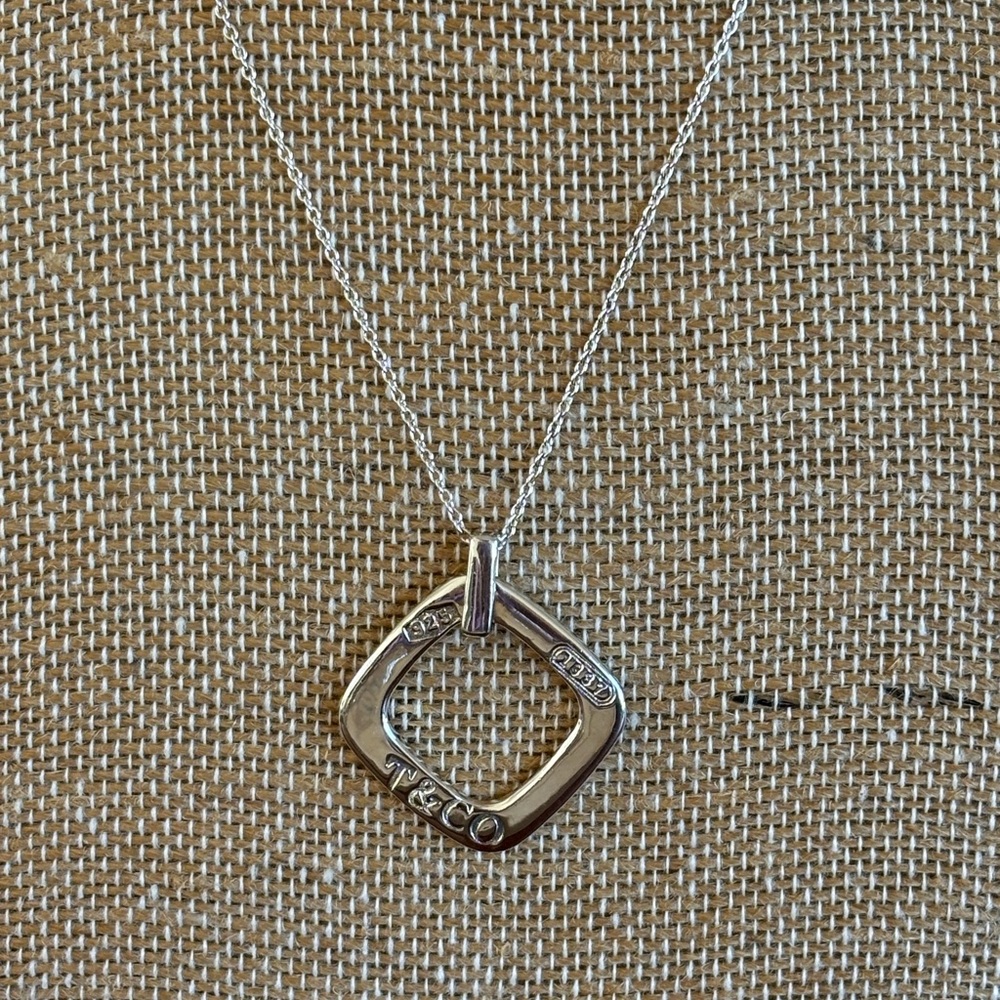 Tiffany‎ & Co. Silver 1837 Pendant & 18” chain